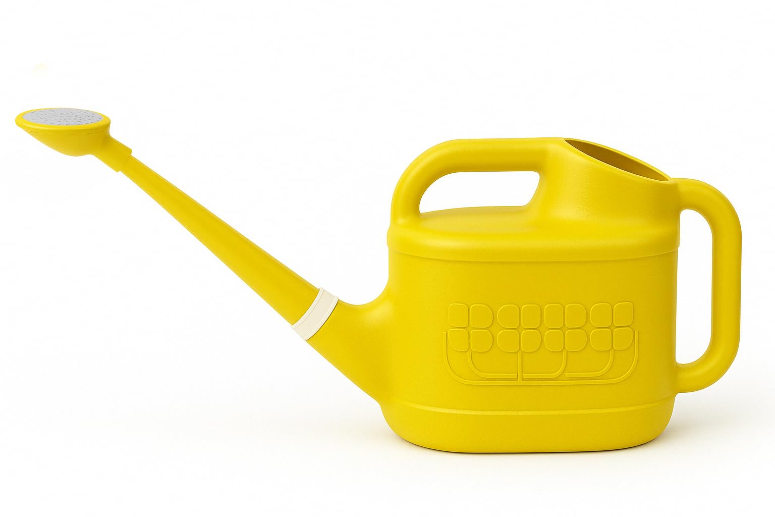 Keplin 8L Small Watering Can, Durable Plastic Watering Can for Indoor & Outdoor Plants, Easy Pour Garden Jug with Sprinkler Rose, Ideal for Flowers, Houseplants & Gardening (Yellow)