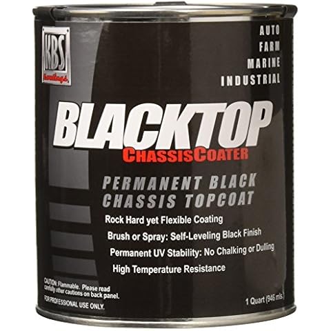 KBS Coatings 8402 OEM Satin Black BlackTop Chassis Paint - 1 Quart Cover