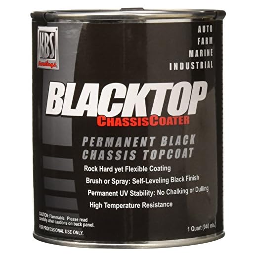 KBS Coatings 8402 OEM Satin Black BlackTop Chassis Paint - 1 Quart