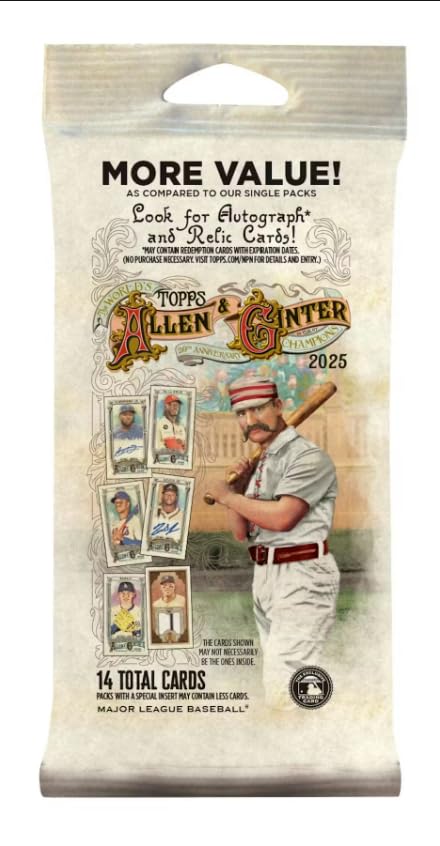Topps Allen & Ginter Lot de graisse de baseball 2025 pour collectionneurs