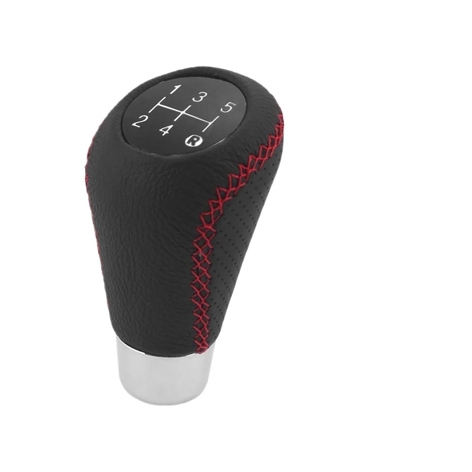 Xzcvtyw Red Stitching Red Stitch M8 M10 M11 M12 Car Gear Stick Shift Knob Lever Manual Transmission Car Gear Shift Stick Knob(Red Stitching)