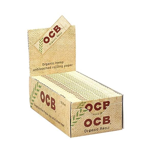 OCB Organic Hemp Single Regular Mini Rolling Papers Rollenpapiere Zigarettenpapiere Raucherpapiere Packung mit 50…