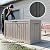 MAIUSCOLI Outdoor Waterproof Resin Storage Deck Box Lockable Outside Bench UV Resistant Bin Patio Porch Furniture Pool Float Garden Tool Cushion (Grey, 90 Gallon)