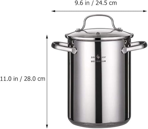 Miniatura 4 de Cabilock 1 juego de sartén con colador, olla de vapor de tamal profunda, cesta de mini chips de pavo, olla con cesta y quemador, olla de salsa de