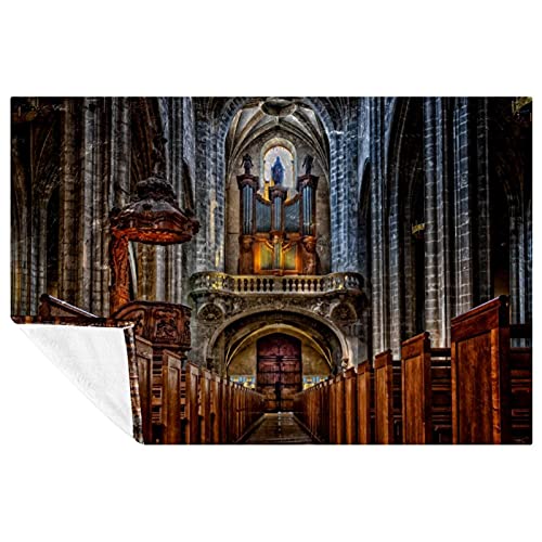 Couverture douce Cathedral Prints pour pique-nique camping et plage - 2