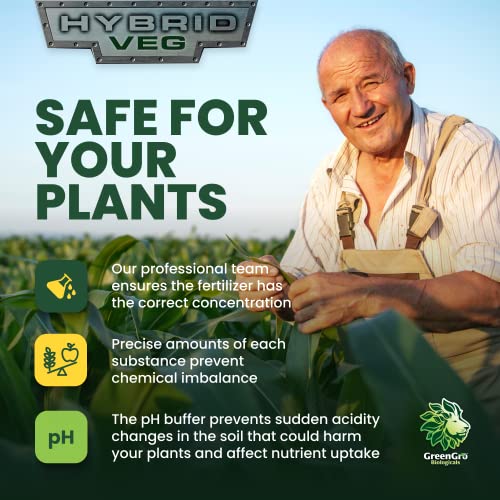 Fertilizante líquido concentrado GreenGro Hybrid Veg 6lb miniatura 4