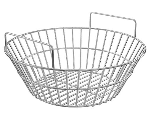 X Home Charcoal Basket for Kamado Joe Classic, Heavy Duty Stainless Steel Charcoal Ash Basket for Large Big Green Egg, Vision Grill and Char-Griller Akorn Kamado Grill