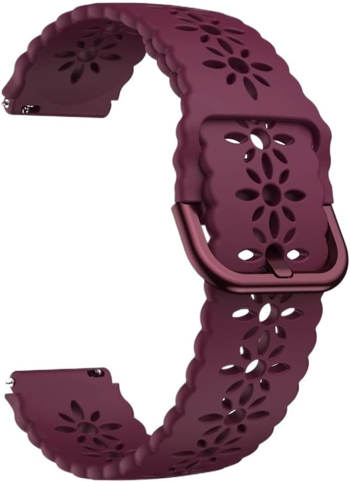 18mm 中空シリコンストラップ Huawei Watch Gt5 Pro 41mm ウェディングパーティー レディース リストバン