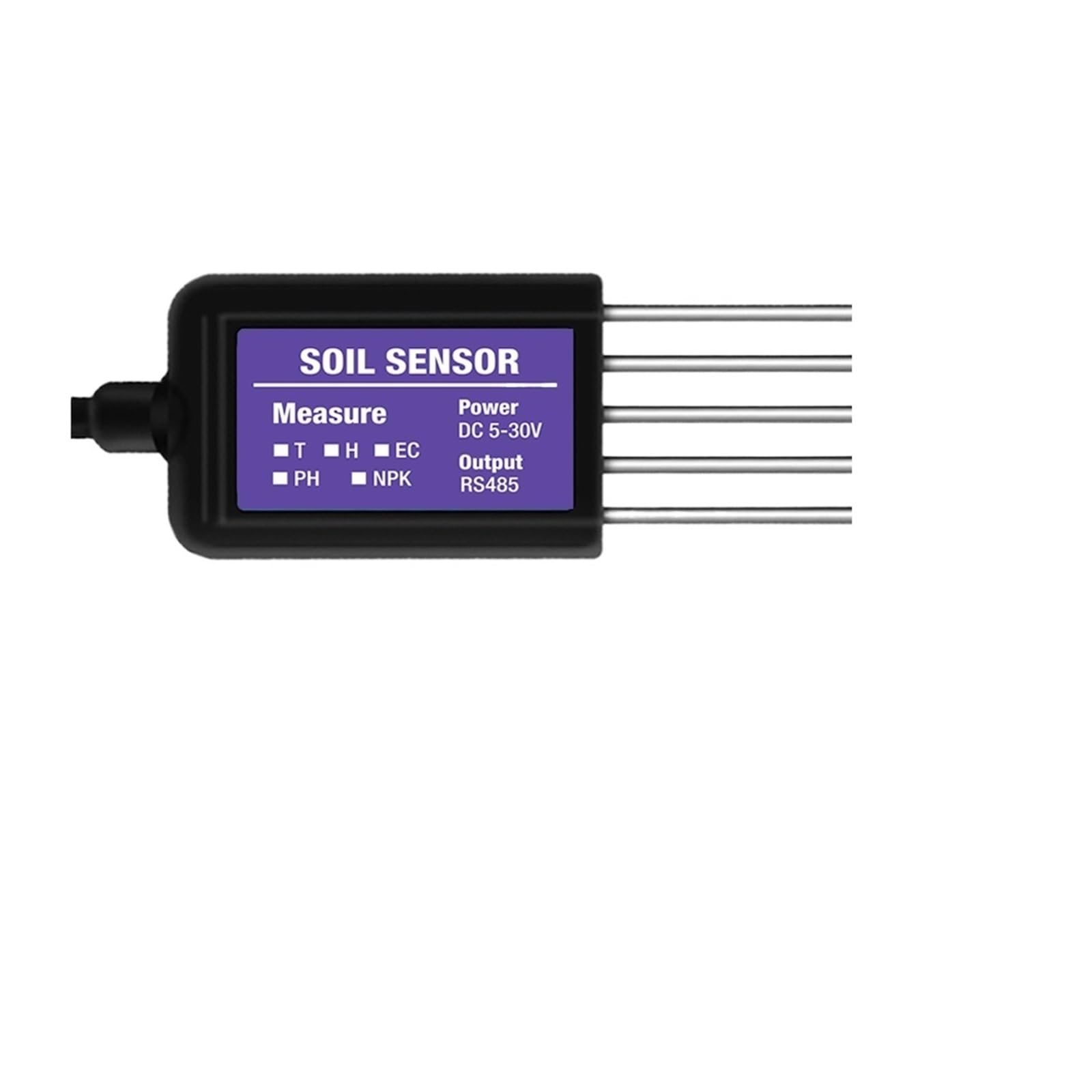 UWUKCJOKQ RS485 Modbus Soil Sensor 7 in 1 Measures Moisture Temperature Humidity EC PH NPK(Th-ec-ph-npk)