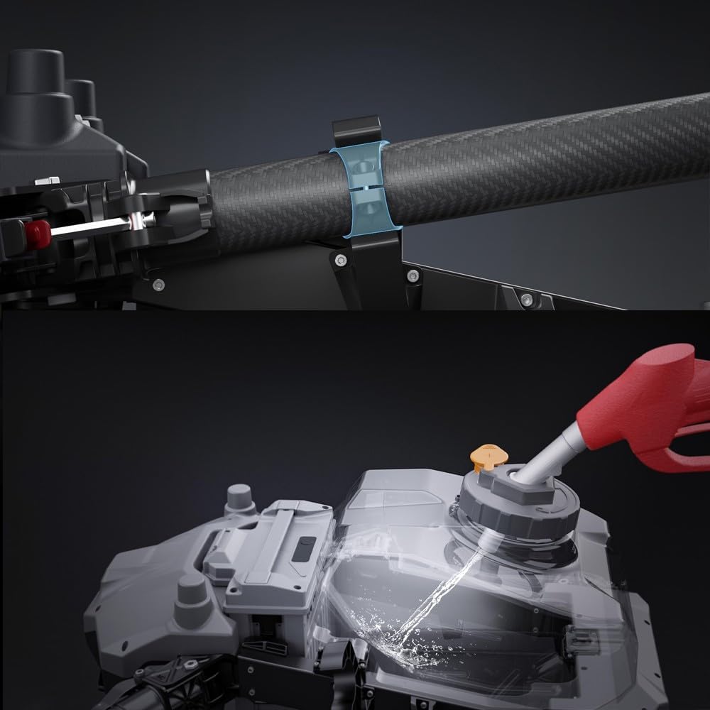 Filling the 20L water tank of the agricultural framework