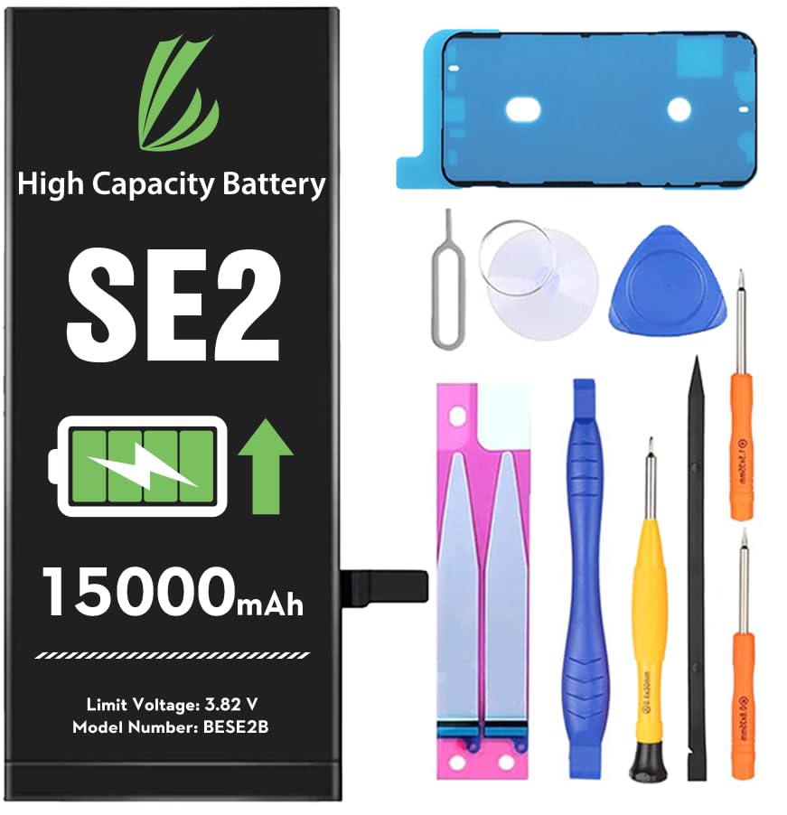 LL TRADER Battery for iPhone SE2(2020) 15000mAh High Capacity Replacement Battery for iPhone SE2(2020) with Full Set Repair Tool Kit