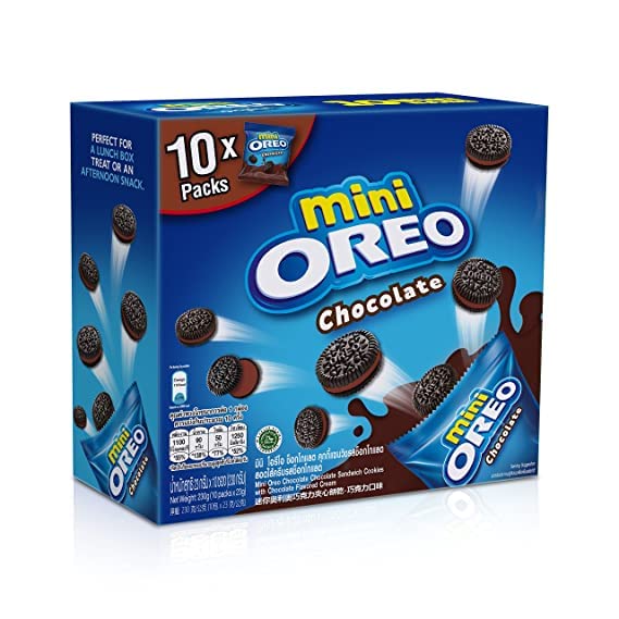 AT7 Oreo Mini Oreo Chocolate 10X Packs, 204 g, Blue & Brown, 10 Count (Pack of 1) (4029825) (B0B5225T2F) Amazon Price History, Amazon Price Tracker