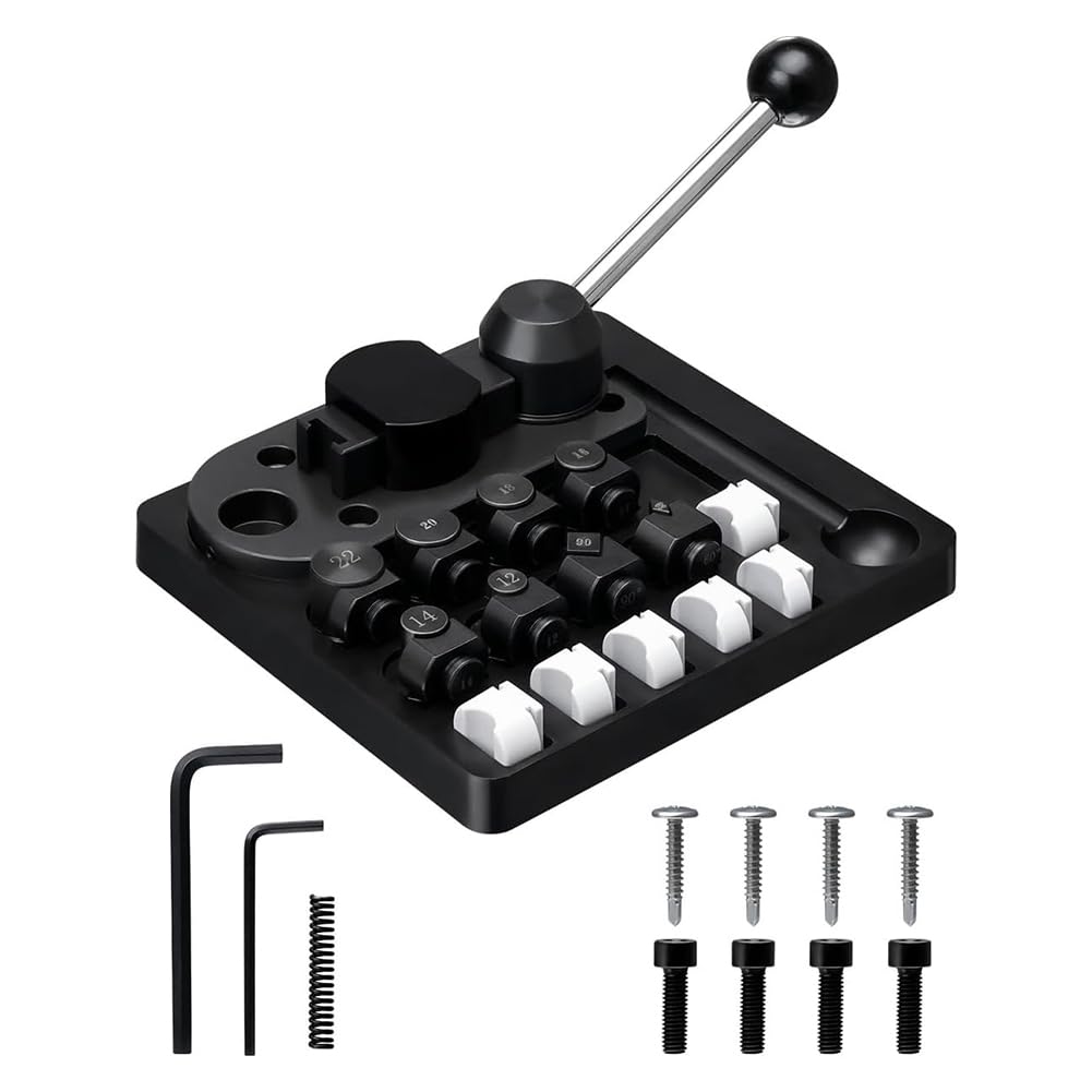 Xuzxinze Ring Bender, Ring Bending Tool for Spoon Ring Making, with Nylon Dies for Metal Pattern. Diameter 12-22Mm Ring Bender Easy to Use