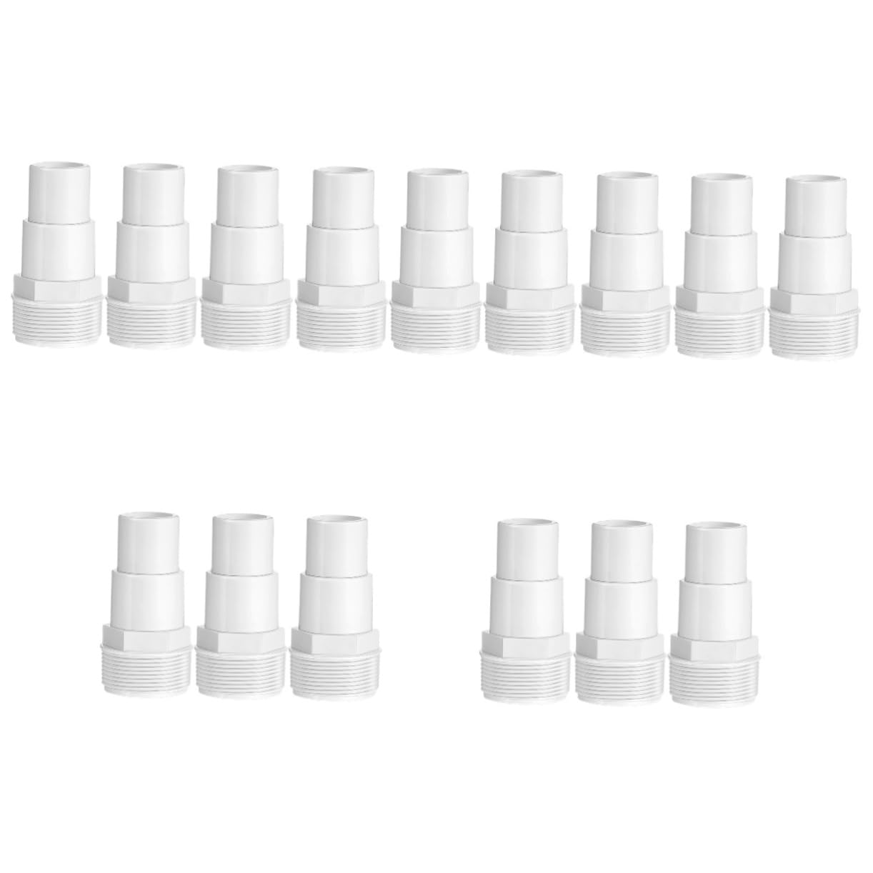 HANABASS 15pièces Adaptateur De Pompe De Piscine Plastique Connecteur Étanche pour Tuyau De Filtration De Compatible avec Systèmes De Piscine Standard