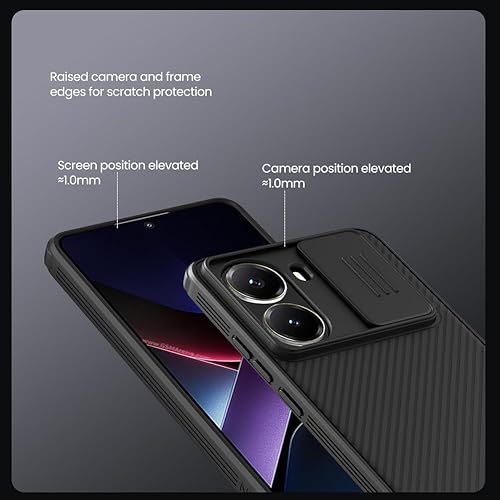 Miniatura 5 de Para Xiaomi Poco X7 Pro Case, Slim Case Funda protectora con protector de cámara PC duro y TPU Funda delgada antiarañazos para xiaomi Poco X7 Pro 5G