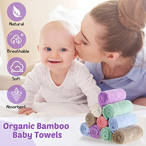 72 Pcs Baby Washcloths 10 X 10 Inches Microfiber Coral Fleece Baby Face Towels Extra Absorbent Wash Clothes For Babies Wash Cloths For Newborns, Infants And Toddlers #TOP5