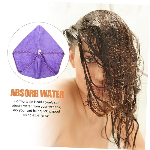 FOMIYES Touca De Cabelo Seco 2 Peças Toalhas De Banho De Microfibra Toalhas De Cabelo De Microfibra