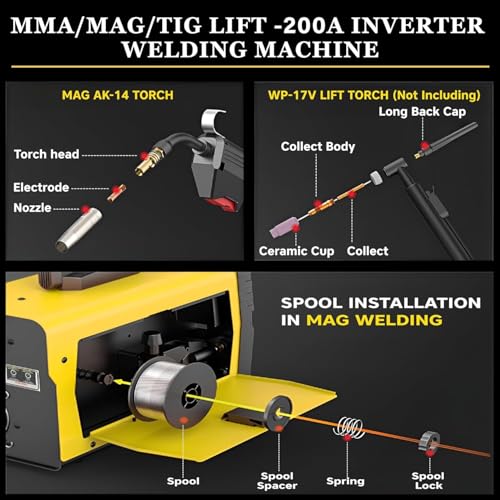 Image of IBELL VORMIR VR M200-21 | 3-in-1 Welding Machine (Used) | MAG /MMA /TIG Lift | 200A | Electrodes 1.6-3.2mm & Flux Wire 0.8 /0.9 /1.0mm | Hot Start & Anti-Stick | Home /DIY /Workshop - 12 Months warranty
