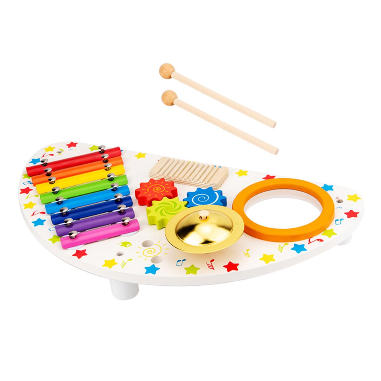 Hemobllo Strumento Musicale in Legno per Ragazzo Ragazza Barre di Xilofono per Riecheggianti e Gioco Creativo