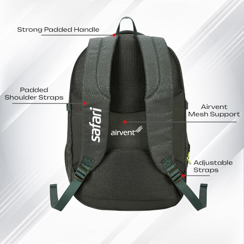 Image of Safari 43L Expandable Laptop Bag with Armor Base, Raincover, 3 Compartments, Compression Straps, Large Size Travel Bag, Ideal For 3-4 Days Staycations, Hiking, Office Bag