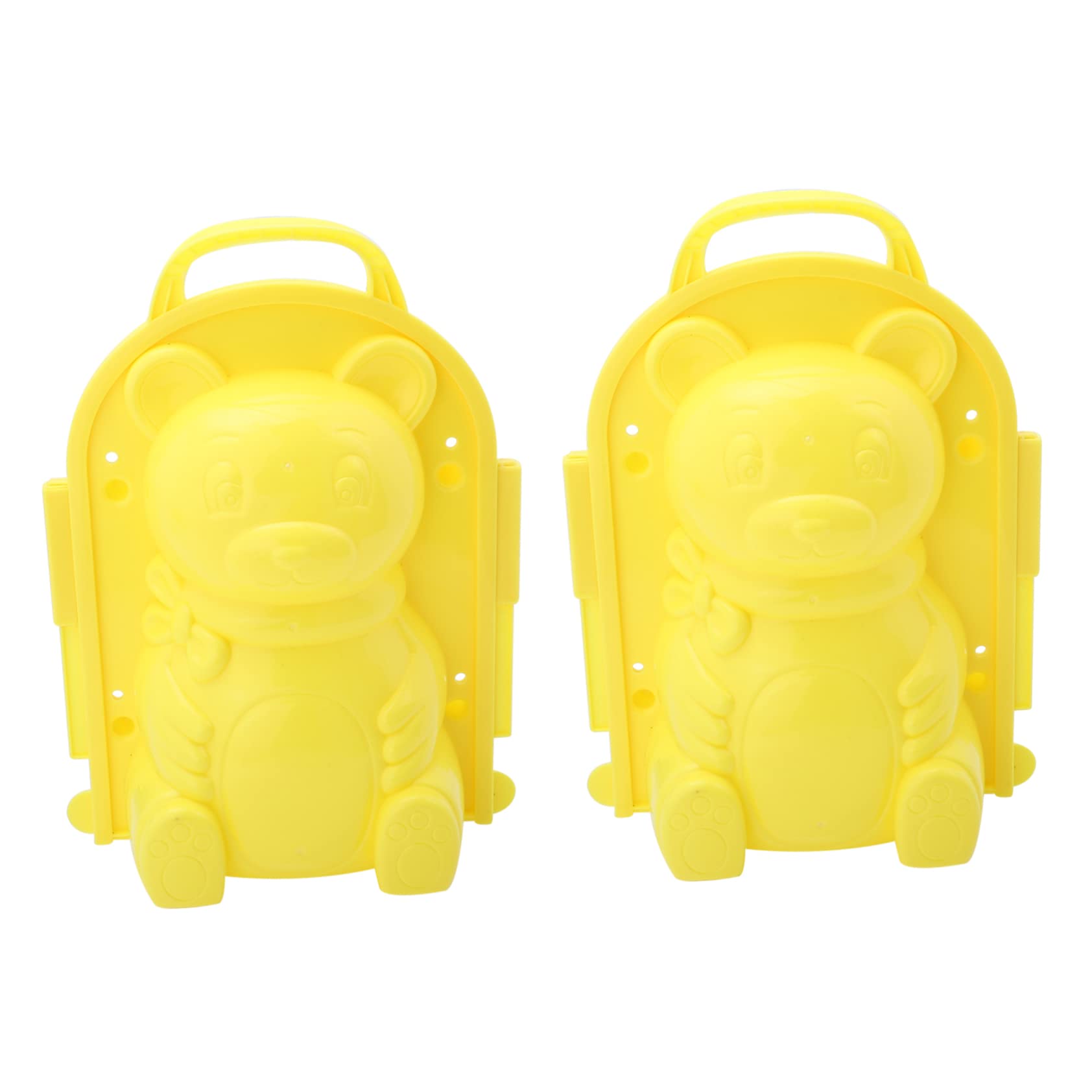 BESTonZON Plastic Clamp Snowman Clip Toys 2 Pcs Maker for Boys and Girls Families Random Color