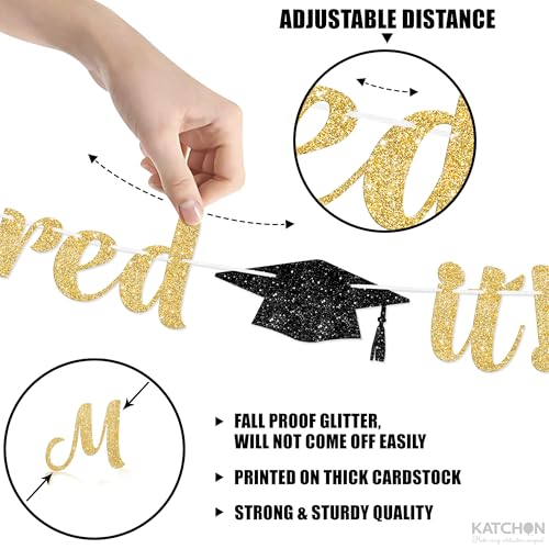 Image of KatchOn Mastered It Banner and Congrats Balloons - 10 Feet | Masters Graduation Decorations 2026 | Congrats Grad Balloons, Mastered It Balloon | Masters Degree Graduation Decorations