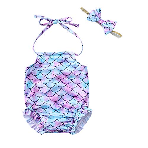 Baby Infant Girls 3-24M One Piece Swimsuit Cute Pineapple Printed Backless Halter Swimwear Bathing Suits #TOP17