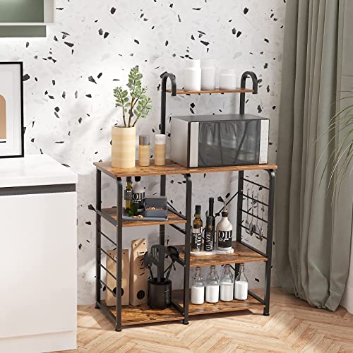 DlandHome-Microwave-Stand-Kitchen-Cart-Microwave-Cart-Stand-354-inches-Kitchen-Utility-Storage-3-Tierx4-Tier-for-Baker-and-Rack-and-Spice-Rack-Organizer-Workstation-Shelf-Vintage DlandHome Microwave Stand Kitchen Cart Microwave Cart Stand 354 inches Kitchen Utility Storage 3 Tierx4 Tier for Baker and Rack and Spice Rack Organizer Workstation Shelf Vintage