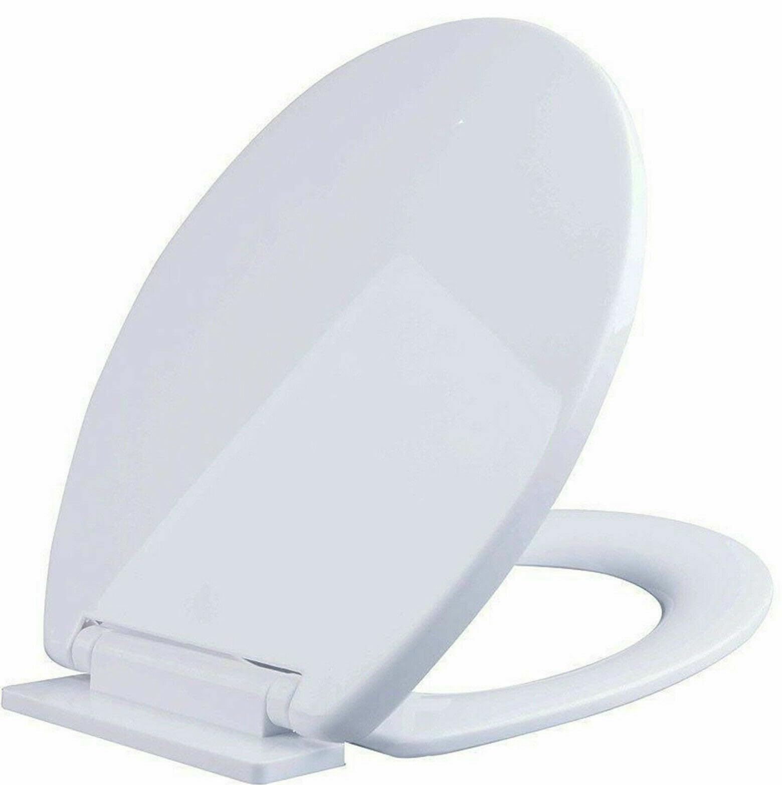 Aan By Scott White Soft Close Oval Toilet Seat Standard Size Loo Seat Easy Installation With Bottom Fixing And Adjustable Hinges Quick Release For Easy Cleaning Plastic