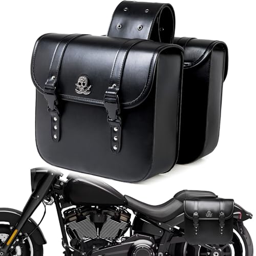 30L Waterproof Leather Side Saddle Bags