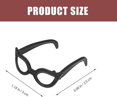 Miniatura 5 de Abaodam 100 lentes de muñeca para casa de muñecas, gafas de disfraz de muñeca, gafas de sol para muñeca, gafas de vestir, gafas de casa de muñecas,