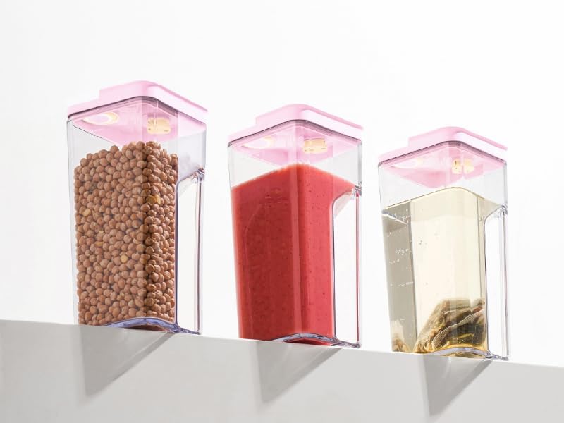 VAKUEN Premium Airtight Water Pitcher ROSE Pink lid, 1.4L(1.48qt) 1pcs, Airtight seal and Vacuum, Leak-free, BPA-free - Image 7