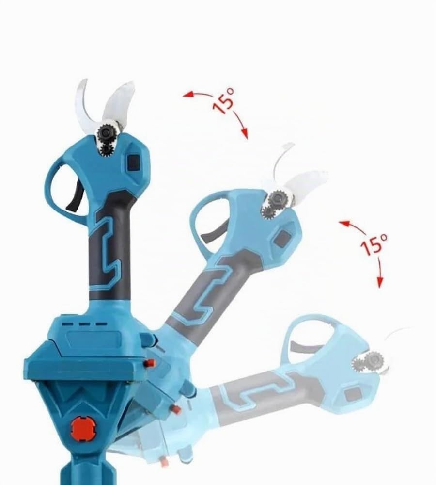 Kit Potatura, Forbici da Potatura + Mini Sega Elettrica con Asta Telescopica 250 cm con Snodo, Motosega Lama 6", Trancia Rami Professionale Cesoie Elettriche portatile, 2 Batterie da 21V