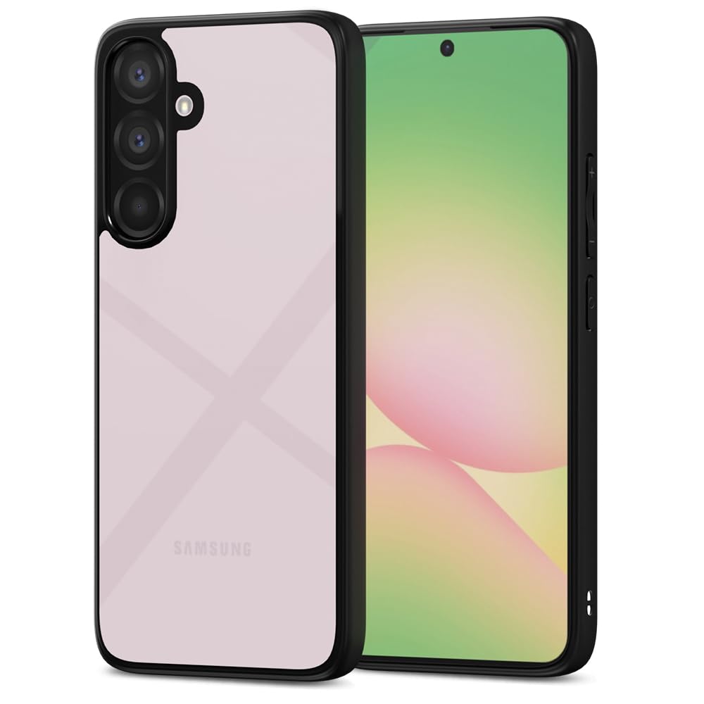 Amazon Basics Back Cover for Samsung Galaxy A56 5G | Shockproof Sleek Hybrid Armor Bumper Case (Black)