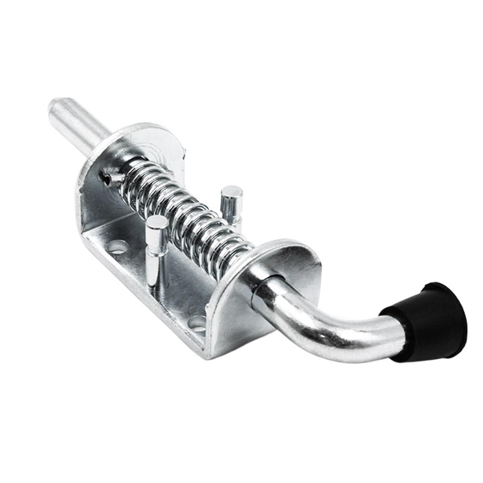 Pestillo de acero galvanizado resistente con resorte para puerta de remolque, perno duradero, 1 pieza, cierre seguro para puertas de remolques y caravanas, resistente al óxido, fácil instalación