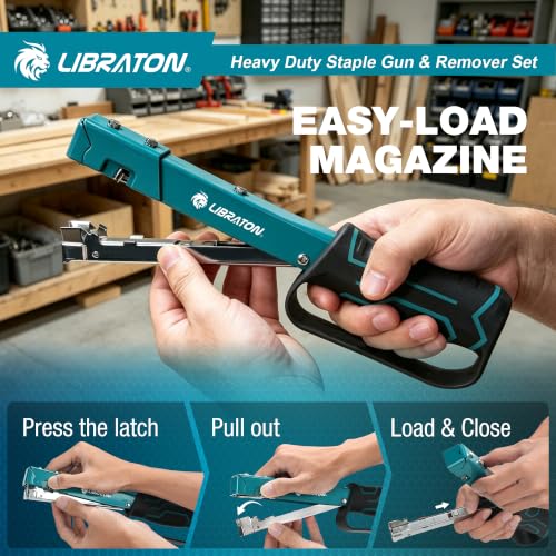 LIBRATON Pro Grade Hammer Tacker