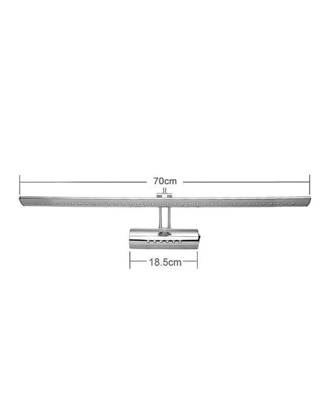 Aplique Led TAX para espejos y cuadros, 70cm, 9W, Blanco neutro