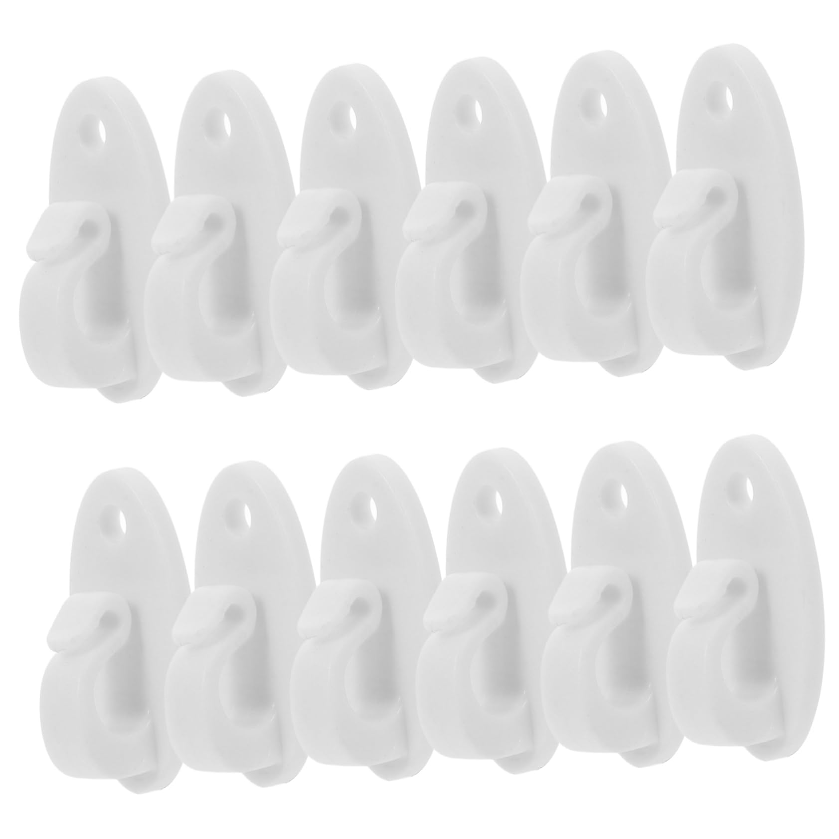 Gogogmee 12pcs Light Hanger Hooks Plastic String Light Mounting Clips for Outdoor Use Secure Hanging Hooks for Plants and Lanterns Minimalist Design for Aesthetic Appeal