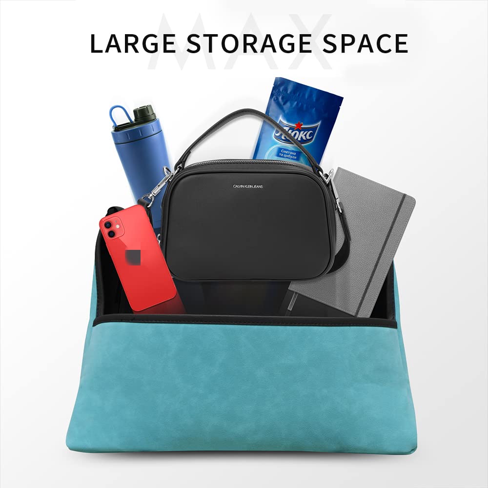 Bolsa de almacenamiento para asiento de coche, bolsa de almacenamiento ajustable de gran capacidad, bolsa de control central para asiento (azul)