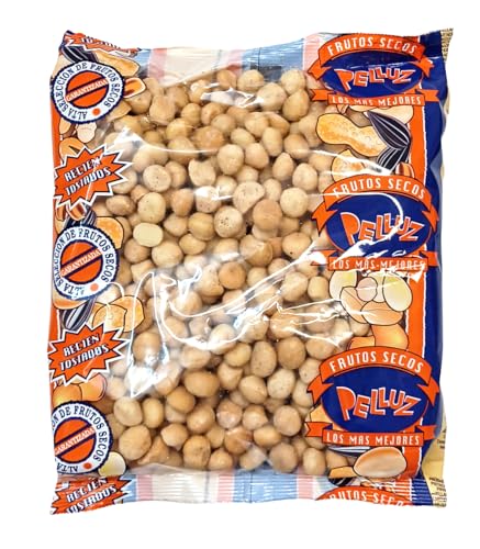 Macadamia tostada sin sal 1 Kg - Nuez de Macadamia de la marca Pelluz - ¡Delicioso y saludable snack de nueces!