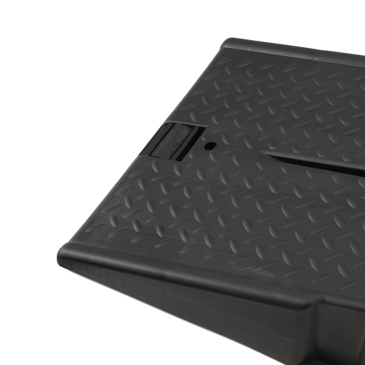 Rampa de Carga Plástica, Juego de 2 Rampas Acceso Extra Planas, 90x33x22cm, 2-3 Toneladas