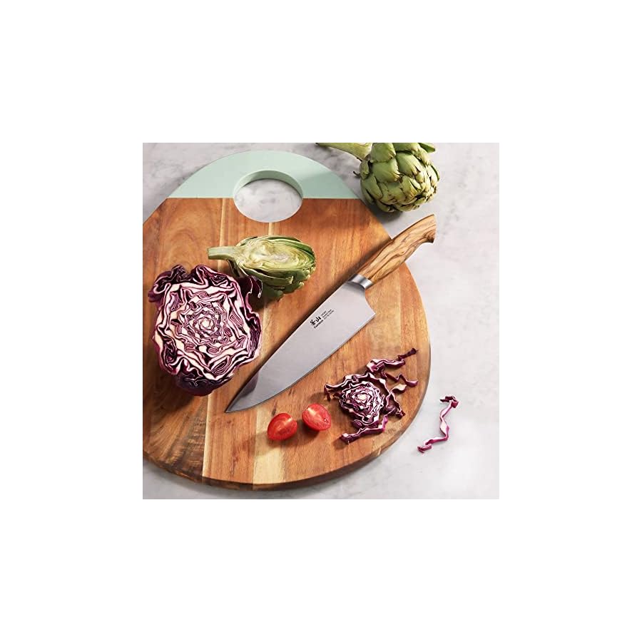 Cangshan OLIV Series 8-Inch Chef's Knife, Forged Swedish 14C28N Steel, 501561