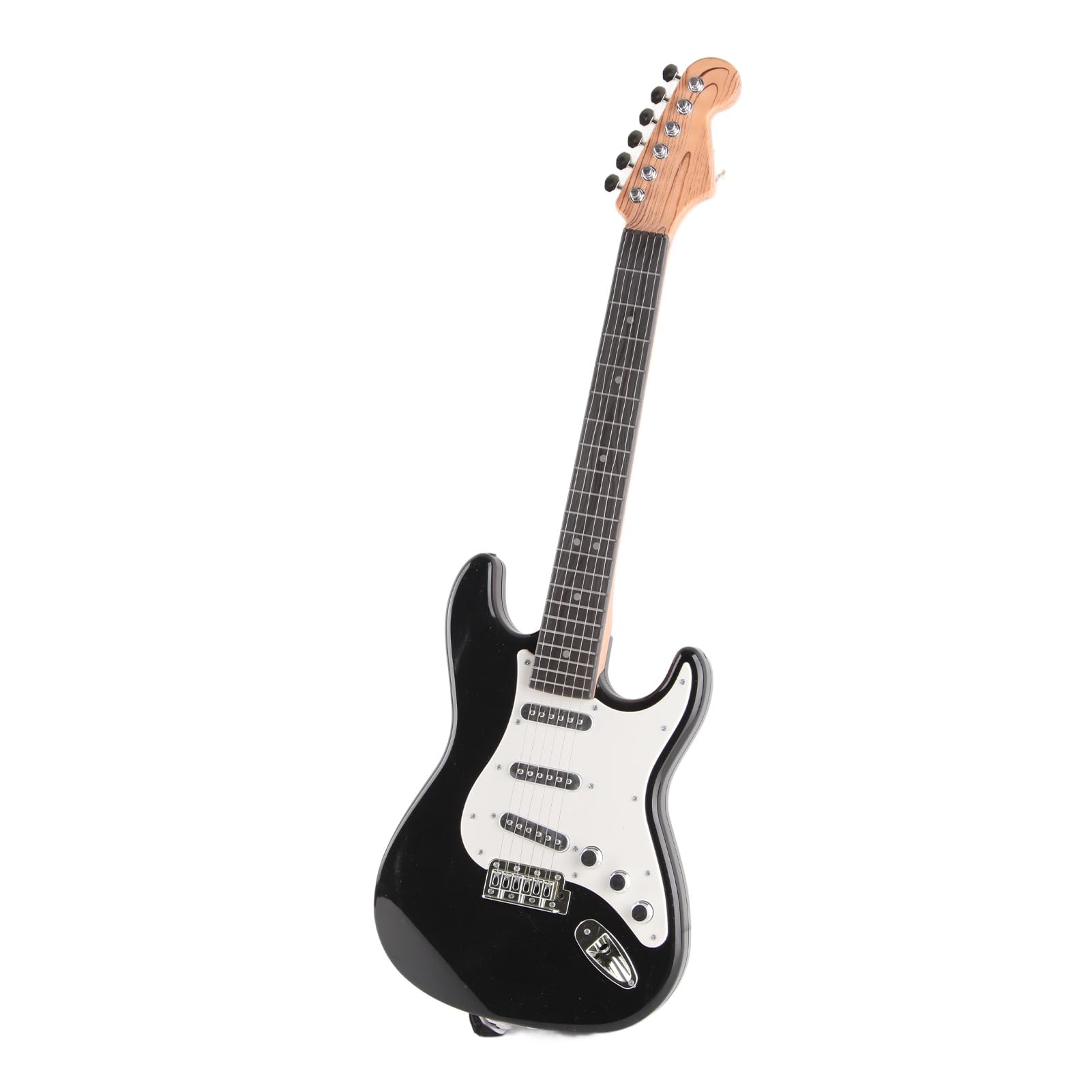 Zabawkowa Gitara Elektryczna dla Dzieci Mini Instrument Muzyczny dla Dzieci Pasjonujących się muzyką Lekki i Przenośny Zapewniający niekończącą się zabawę (Czarny)