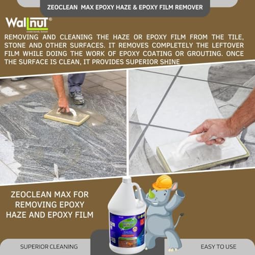 Image of Zeoclean Max | Epoxy Grout Film Remover | Epoxy Haze Remover | Epoxy Film Remover | Epoxy Paint Remover | Pu Remover (500 Ml)