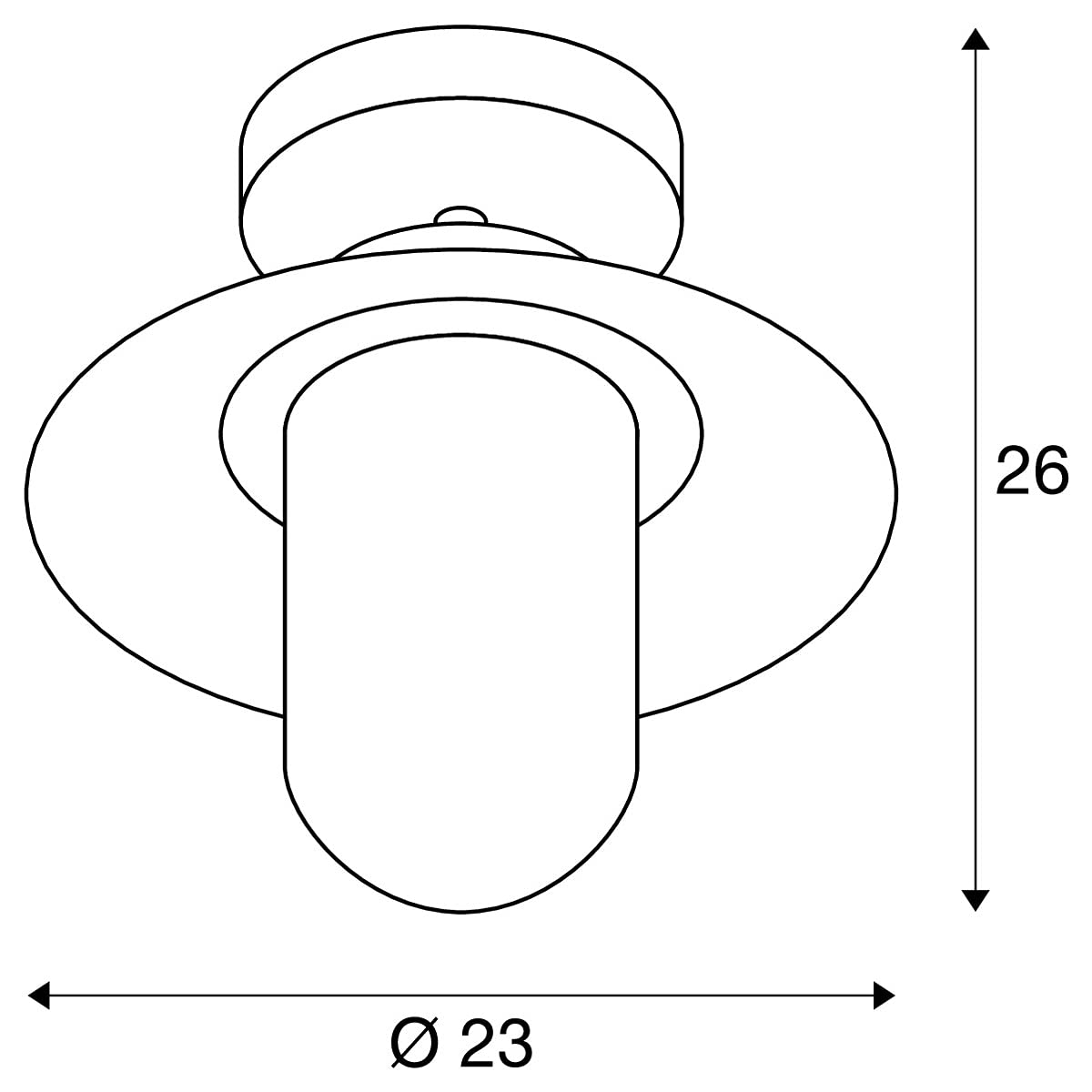 MOLAT E27 Outdoor Deckenleuchte, anthrazit