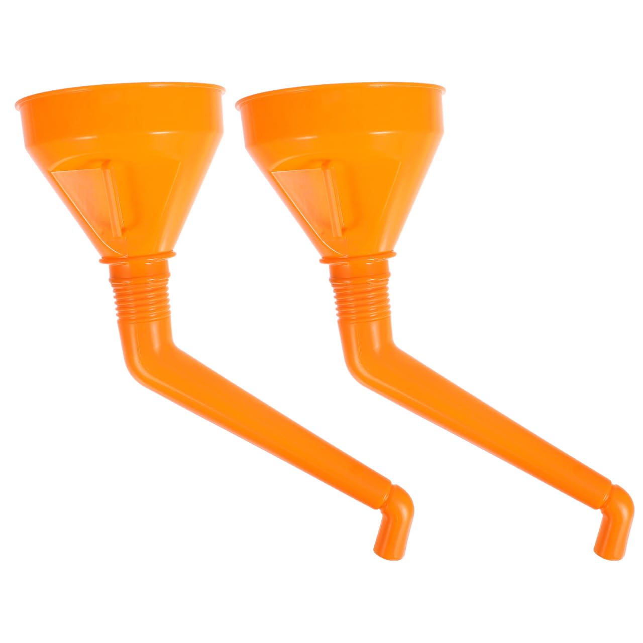 2pcs Filler Funnel 02562 Lubeo 6” Funnel Offset Transmission Oil Large Plastic Automotive s Large Strainer Transmission Fluid Flexible Vehicle Abs