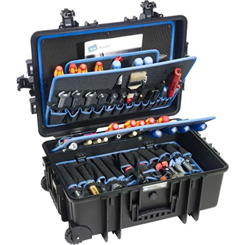 B&W INTERNATIONAL Werkzeugkoffer JUMBO 6700 Fahrbar mit Rollen und Teleskopgriff aus Polypropylen schwarz 554817 (Ohne…