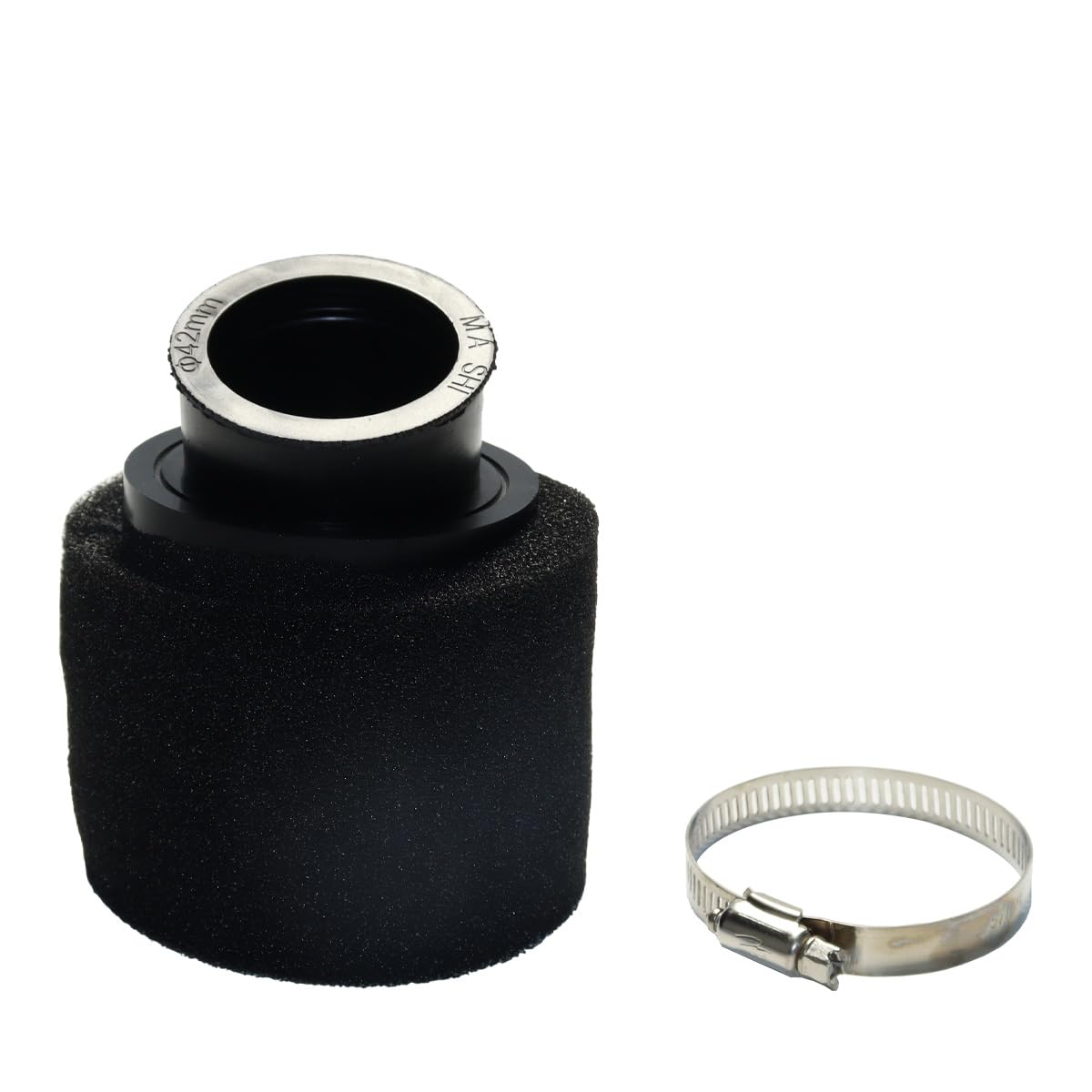 Mousse Nettoyante pour Filtre À Air 42 Mm, Remplacement pour Cyclomoteurs 125 CC, 140 CC, 150 CC, 200 CC, CRF, KLX, Dirt Pit Bike, Noir