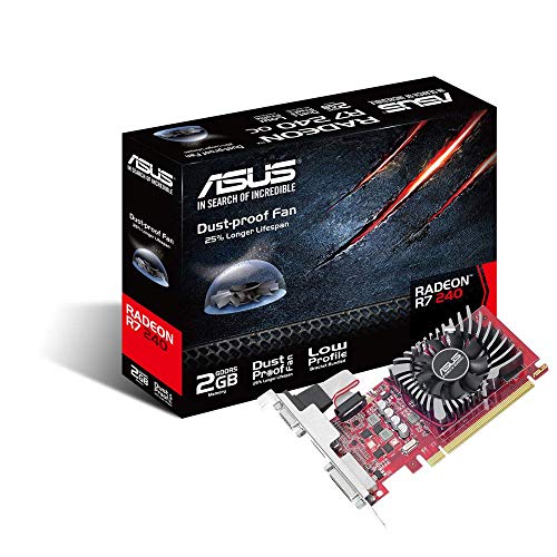 Asus Radeon R7 240 2GB GDDR5, Scheda Video Low Profile per HTPC