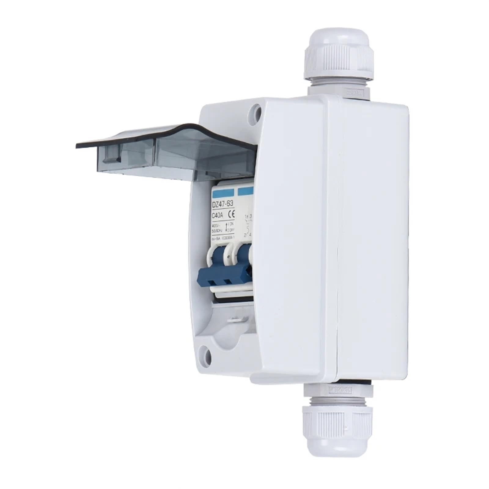 NVSFZGIYG 2pcs Solar Photovoltaic Battery PV Combiner Box DC Switch Miniature Circuit Breaker with Junction 12V 24V 48V 500V 1000V IP65(Ac400v,16A)